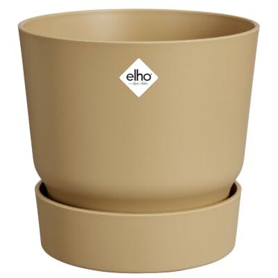 Elho Greenville Ronde bloempot 30 cm goudkleurig zand Elho Greenville Ronde bloempot 30 cm goudkleurig zand