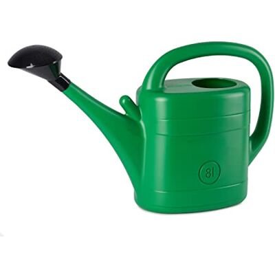 Tymar Grote gieter met handdouche van kunststof, 8 liter volume, grote tuingieter voor de verzorging en irrigatie van planten in huis, op het balkon en in de tuin (8 liter) Tymar Grote gieter met handdouche van kunststof, 8 liter volume, grote tuingieter voor de verzorging en irrigatie van planten in huis, op het balkon en in de tuin (8 liter)