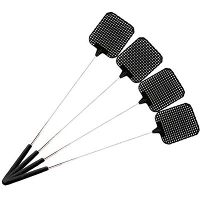 BBABBT 4 Stuks Plastic Vliegmepper Vliegen Swat Insect Muggen Wesp Ongediertebestrijding, Telescopische Staaf Muggenklep Vlechtmepper Zwart BBABBT 4 Stuks Plastic Vliegmepper Vliegen Swat Insect Muggen Wesp Ongediertebestrijding, Telescopische Staaf Muggenklep Vlechtmepper Zwart