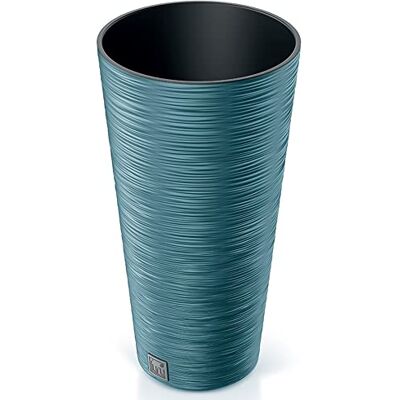 Prosperplast Bloempot Scandinavisch blauw met reservoir, Furu-collectie, 30 x 30 x 57,5 cm, inhoud 15 liter. Prosperplast Bloempot Scandinavisch blauw met reservoir, Furu-collectie, 30 x 30 x 57,5 cm, inhoud 15 liter.