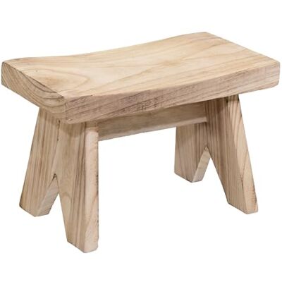 Spetebo Rechthoekige bloemenbank van natuurlijk hout, 40 x 25 cm, plantenstandaard voor potplanten, voor tuin, balkon en decoratie Spetebo Rechthoekige bloemenbank van natuurlijk hout, 40 x 25 cm, plantenstandaard voor potplanten, voor tuin, balkon en decoratie
