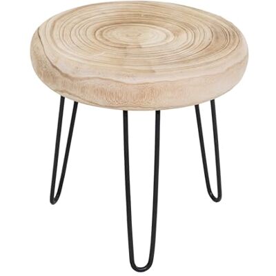 Spetebo Bloemenkruk van natuurlijk hout met 3 poten 32 cm Spetebo Bloemenkruk van natuurlijk hout met 3 poten 32 cm