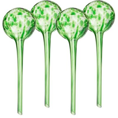 Relaxdays Set van 4 bewateringsballen, bewateringsballen, van glas, hoogte 30 x 9 cm, irrigatieballen, irrigatieballen voor planten, hulp bij het besproeien van de vakantie, groen Relaxdays Set van 4 bewateringsballen, bewateringsballen, van glas, hoogte 30 x 9 cm, irrigatieballen, irrigatieballen voor planten, hulp bij het besproeien van de vakantie, groen