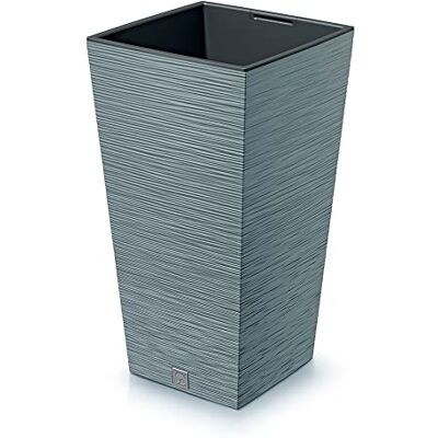 Prosperplast Bloempot cementverf met Tank Furu collectie, 24 x 24 x 45 cm, inhoud 7,5 l. Prosperplast Bloempot cementverf met Tank Furu collectie, 24 x 24 x 45 cm, inhoud 7,5 l.