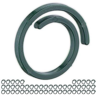 Relaxdays Ringen, 300 stuks, kunststof, bevestigingsbeugels voor kruipplanten en tomaten, Ø 2,5 cm, groen, 0,2 x 2,5 x 2,5 cm Relaxdays Ringen, 300 stuks, kunststof, bevestigingsbeugels voor kruipplanten en tomaten, Ø 2,5 cm, groen, 0,2 x 2,5 x 2,5 cm