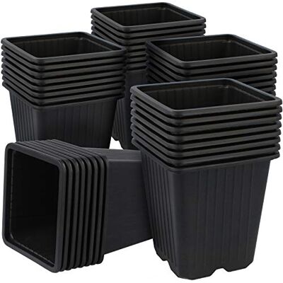 com-four ® 40 x plantenbakken kweekbakken bloempot voor plantenveredeling (40 stuks zaaipotten 9,5 x 10 cm) com-four ® 40 x plantenbakken kweekbakken bloempot voor plantenveredeling (40 stuks zaaipotten 9,5 x 10 cm)