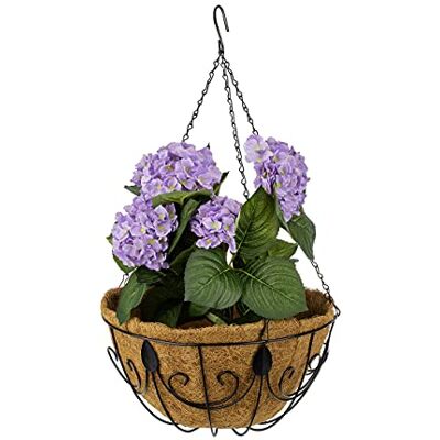 Relaxdays Hangmanden, set van 3, hangmand met ketting, diameter 35 cm, volume 10 l, bruin Relaxdays Hangmanden, set van 3, hangmand met ketting, diameter 35 cm, volume 10 l, bruin