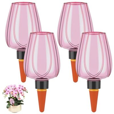 AULSAM Set van 4 automatische bewateringsballen voor planten, 350 ml, automatische irrigatiebal, voor automatische irrigatie van ruimtes, balkons en tuinplanten (roze, 4) AULSAM Set van 4 automatische bewateringsballen voor planten, 350 ml, automatische irrigatiebal, voor automatische irrigatie van ruimtes, balkons en tuinplanten (roze, 4)