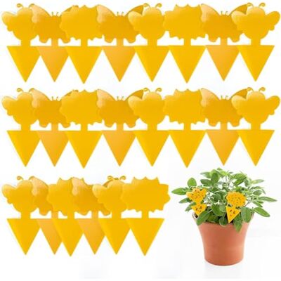 Kolamom 24 stuks gele borden tegen schimmelmuggen bestrijding van schimmelmuggen bestrijding van kleverige vallen ter bestrijding van ongedierte voor kamerplanten Kolamom 24 stuks gele borden tegen schimmelmuggen bestrijding van schimmelmuggen bestrijding van kleverige vallen ter bestrijding van ongedierte voor kamerplanten