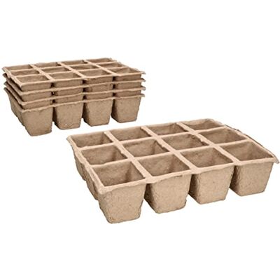 KOTARBAU ® 6 biologisch afbreekbare kweekpotten van turf (12 potten) KOTARBAU ® 6 biologisch afbreekbare kweekpotten van turf (12 potten)
