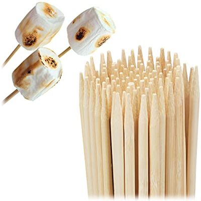 Relaxdays Houtspiesen, 300 stuks, bamboe, barbecuespiesen, 40 cm lang, suikerspin, Ø 4 mm, naturel Relaxdays Houtspiesen, 300 stuks, bamboe, barbecuespiesen, 40 cm lang, suikerspin, Ø 4 mm, naturel