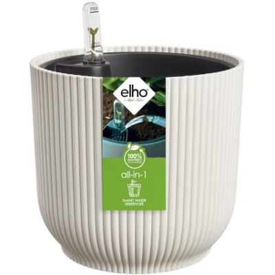 Elho All-in-1 Vibes rond 25 met irrigatiesysteem linnen wit Elho All-in-1 Vibes rond 25 met irrigatiesysteem linnen wit