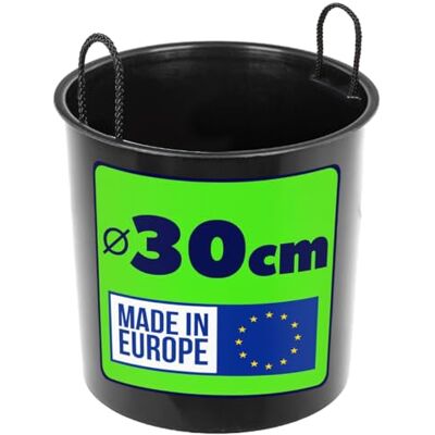 KADAX 30 cm inzetstuk voor plantenbak, kunststof inzetstuk voor bloempot, bloempotinzet met handgrepen, binnenpot (29 x 28 cm) zwart KADAX 30 cm inzetstuk voor plantenbak, kunststof inzetstuk voor bloempot, bloempotinzet met handgrepen, binnenpot (29 x 28 cm) zwart