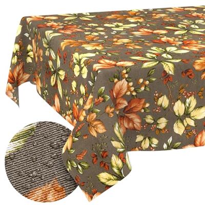 ANRO Nappe enduite Automne 200x140 cm extérieur imperméable linge de table en tissu enduit – lavable à 30 °C – idéale pour jardin, terrasse et salle à manger ANRO Nappe enduite Automne 200x140 cm extérieur imperméable linge de table en tissu enduit – lavable à 30 °C – idéale pour jardin, terrasse et salle à manger