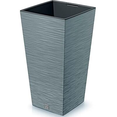 Prosperplast Bloempot in cementkleur met reservoir, Furu-collectie, 39,5 x 39,5 x 75,5 cm, inhoud 37 liter. Prosperplast Bloempot in cementkleur met reservoir, Furu-collectie, 39,5 x 39,5 x 75,5 cm, inhoud 37 liter.