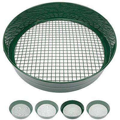 Sterico tuinzeef in verschillende maten Ronde zeef 33cm Ø Aardezeef voor zaden, aarde, compost, stenen, onkruid, grind Stapelbaar Zeer stevig Met roestbescherming (9 mm) Sterico tuinzeef in verschillende maten Ronde zeef 33cm Ø Aardezeef voor zaden, aarde, compost, stenen, onkruid, grind Stapelbaar Zeer stevig Met roestbescherming (9 mm)