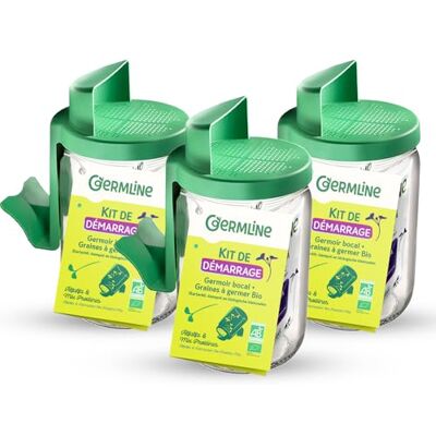 Germ'line Germline Glazen kiemmachine Set van 3 kiemers van glas Germline by Germline Germ'line Germline Glazen kiemmachine Set van 3 kiemers van glas Germline by Germline