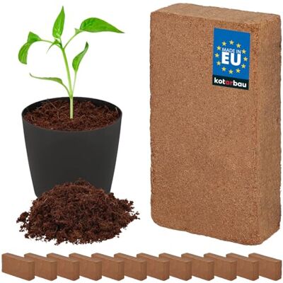 KOTARBAU ® Natuurlijke en turfvrije aarde, kokosnoot, 12 x 650 g, 84 LB KOTARBAU ® Natuurlijke en turfvrije aarde, kokosnoot, 12 x 650 g, 84 LB