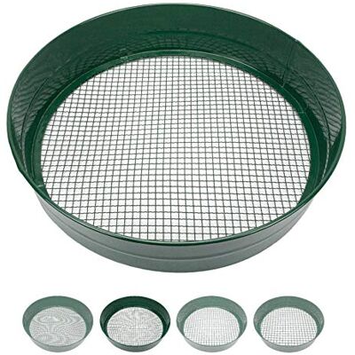 Sterico tuinzeef in verschillende maten Ronde zeef 33cm Ø Aardezeef voor zaden, aarde, compost, stenen, onkruid, grind Stapelbaar Zeer stevig Met roestbescherming (6mm) Sterico tuinzeef in verschillende maten Ronde zeef 33cm Ø Aardezeef voor zaden, aarde, compost, stenen, onkruid, grind Stapelbaar Zeer stevig Met roestbescherming (6mm)