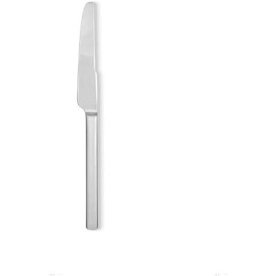 Alessi 4180/3 Dry Tafelmes van glanzend Aisi 420-staal, met gesatineerd handvat, 6-delig, zilverkleurig Alessi 4180/3 Dry Tafelmes van glanzend Aisi 420-staal, met gesatineerd handvat, 6-delig, zilverkleurig