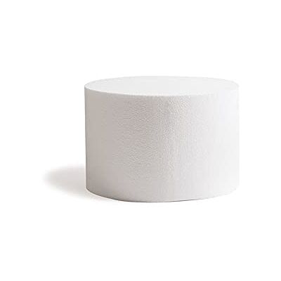 Decora , 0173832 Ronde piepschuimschijf, ideaal als model voor het maken van etages en taarten, rechte randen, Ø 25 x H 20 cm, wit Decora , 0173832 Ronde piepschuimschijf, ideaal als model voor het maken van etages en taarten, rechte randen, Ø 25 x H 20 cm, wit