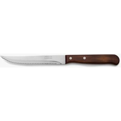 Arcos Serie Latina – keukenmes – lemmet roestvrij staal nitrum 130 mm – greep van geperst hout, kleur bruin Arcos Serie Latina – keukenmes – lemmet roestvrij staal nitrum 130 mm – greep van geperst hout, kleur bruin