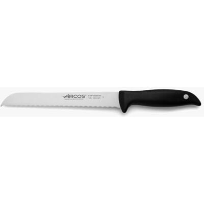 Arcos Serie Menorca broodmes, roestvrij staal, handvat van polypropyleen, 20,3 cm, zwart Arcos Serie Menorca broodmes, roestvrij staal, handvat van polypropyleen, 20,3 cm, zwart