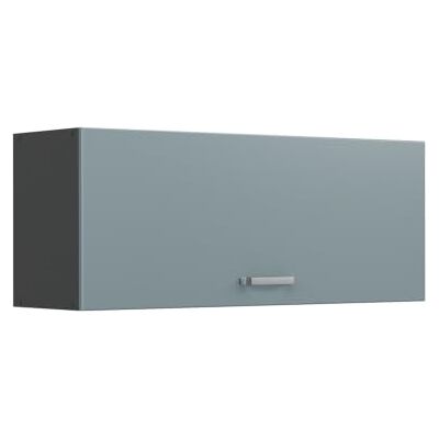 Vicco Elément haut de cuisine "R-Line", Bleu-gris/Anthracite 100 cm Porte s'ouvrant vers le haut · 1 Tablette · Profondeur – 31 cm · Librement combinable · ✓ Rangement pratique Vicco Elément haut de cuisine "R-Line", Bleu-gris/Anthracite 100 cm Porte s'ouvrant vers le haut · 1 Tablette · Profondeur – 31 cm · Librement combinable · ✓ Rangement pratique