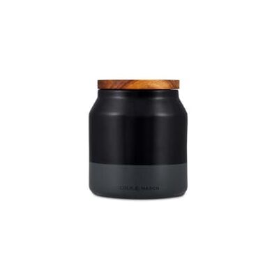 Cole & Mason H822137 Hinxton Zwart/Grijs Klein Voedsel Opbergpot Met Deksel Keukenorganisatie, Kast Opbergcontainer Keramisch/Acacia/Silicone (H)125 mm x (D) 110 mm 2 jaar garantie Cole & Mason H822137 Hinxton Zwart/Grijs Klein Voedsel Opbergpot Met Deksel Keukenorganisatie, Kast Opbergcontainer Keramisch/Acacia/Silicone (H)125 mm x (D) 110 mm 2 jaar garantie