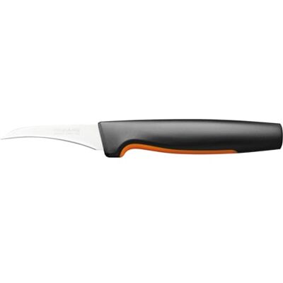 Fiskars schilmes, functionele vorm, gebogen lemmet Fiskars schilmes, functionele vorm, gebogen lemmet