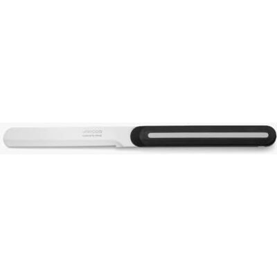 Arcos Schilmes van roestvrij staal, ergonomische handgreep van polypropyleen, geschikt voor alle soorten levensmiddelen, zwart en wit, B-Line serie Arcos Schilmes van roestvrij staal, ergonomische handgreep van polypropyleen, geschikt voor alle soorten levensmiddelen, zwart en wit, B-Line serie
