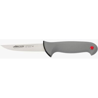 Arcos Series Colour Proof Vleesmes met 12,7 cm lang lemmet van nitrumroestvrij staal, handvat van polypropyleen met elastomeercoating, zwart Arcos Series Colour Proof Vleesmes met 12,7 cm lang lemmet van nitrumroestvrij staal, handvat van polypropyleen met elastomeercoating, zwart