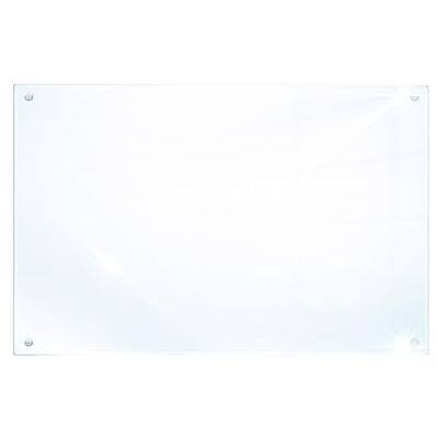 DarHaus Glazen fornuisafdekplaat, 40 x 30 cm, voor elektrische fornuizen of inductiekookplaten, spatbescherming, decoratieve snijplank, transparant DarHaus Glazen fornuisafdekplaat, 40 x 30 cm, voor elektrische fornuizen of inductiekookplaten, spatbescherming, decoratieve snijplank, transparant