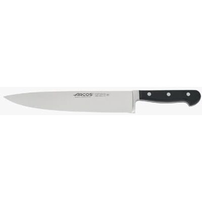 Arcos Serie Clasica, koksmes, snijmes, lemmet van gesmeed roestvrij staal, nitrum, 260 mm, handvat van polyoxymethyleen (Pom), kleur zwart Arcos Serie Clasica, koksmes, snijmes, lemmet van gesmeed roestvrij staal, nitrum, 260 mm, handvat van polyoxymethyleen (Pom), kleur zwart