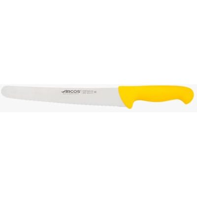 Arcos Serie 2900, gebakmes, taartmes, lemmet van roestvrij staal, nitrum 250 mm, handvat van polypropyleen, kleur geel Arcos Serie 2900, gebakmes, taartmes, lemmet van roestvrij staal, nitrum 250 mm, handvat van polypropyleen, kleur geel