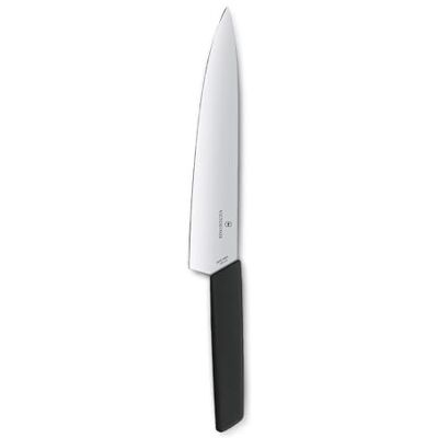 Victorinox Swiss Modern Tranchiermesser met rechte sluiting, zwart Victorinox Swiss Modern Tranchiermesser met rechte sluiting, zwart