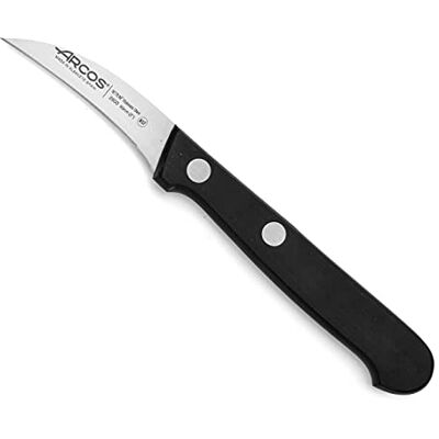Arcos Serie Universal – kantoormes schilmes – lemmet van roestvrij staal nitrum 60 mm – handvat Polyoxymethyleen (Pom) kleur zwart Arcos Serie Universal – kantoormes schilmes – lemmet van roestvrij staal nitrum 60 mm – handvat Polyoxymethyleen (Pom) kleur zwart