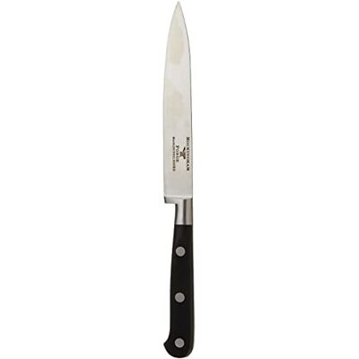 Rio FRF 9009UT universeel mes compleet gesmeed met pakkahouten handvat, 13 cm, zwart Rio FRF 9009UT universeel mes compleet gesmeed met pakkahouten handvat, 13 cm, zwart