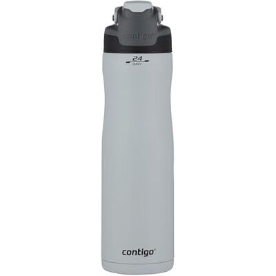 Contigo Autoseal Chill drinkfles, grote BPA-vrije roestvrijstalen fles, met Autoseal Technologie, thermosfles lekvrij, houdt dranken tot 28 uur koel; voor sport en vrije tijd, 720 ml Contigo Autoseal Chill drinkfles, grote BPA-vrije roestvrijstalen fles, met Autoseal Technologie, thermosfles lekvrij, houdt dranken tot 28 uur koel; voor sport en vrije tijd, 720 ml