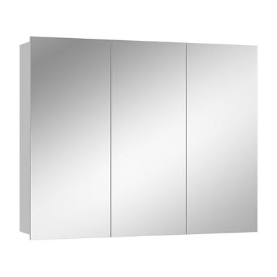 Vicco Toiletkast "Sola", wit, 100 x 79,8 cm 3 Deuren · 6 compartimenten · Groot spiegeloppervlak · Ruimte voor · Boven de wastafel Vicco Toiletkast "Sola", wit, 100 x 79,8 cm 3 Deuren · 6 compartimenten · Groot spiegeloppervlak · Ruimte voor · Boven de wastafel