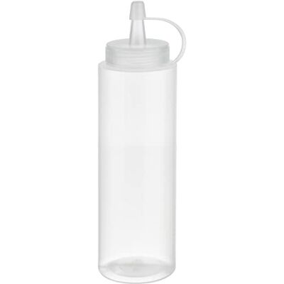APS 6 stuks persflessen Ø 5 cm H 18 cm 260 ml transparant polyethyleen met schroefdop vulopening Ø 3 cm APS 6 stuks persflessen Ø 5 cm H 18 cm 260 ml transparant polyethyleen met schroefdop vulopening Ø 3 cm