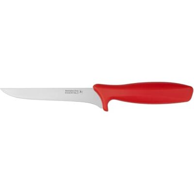 Rio Essentials stijf uitbeenmes, rood handvat, 15 cm Rio Essentials stijf uitbeenmes, rood handvat, 15 cm
