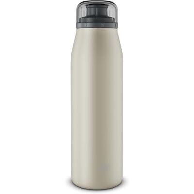 ALFI ISO BOTTLE Thermosfles, 500 ml, beige, roestvrij staal, absoluut lekvrije schroefsluiting, houdt 12 uur warm, 24 uur koud, koolzuurhoudende dranken, zonder ALFI ISO BOTTLE Thermosfles, 500 ml, beige, roestvrij staal, absoluut lekvrije schroefsluiting, houdt 12 uur warm, 24 uur koud, koolzuurhoudende dranken, zonder