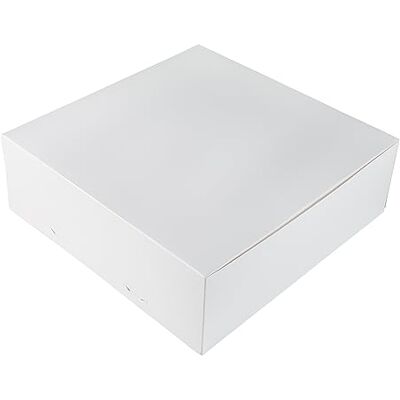 Brand New Cake BrandNewCake® Taartdoos, 30 x 30 x 10 cm, set van 3 witte kartonnen dozen voor taarten Brand New Cake BrandNewCake® Taartdoos, 30 x 30 x 10 cm, set van 3 witte kartonnen dozen voor taarten