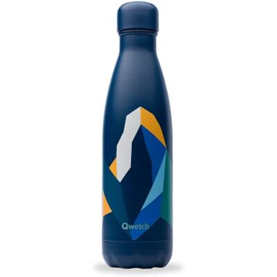 QWETCH Originals thermosfles Altitude Blue 500 ml Draagbare roestvrijstalen fles 24 uur koud en 12 uur warm Waterdicht, BPA-vrij en herbruikbaar QWETCH Originals thermosfles Altitude Blue 500 ml Draagbare roestvrijstalen fles 24 uur koud en 12 uur warm Waterdicht, BPA-vrij en herbruikbaar