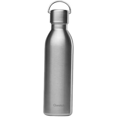 QWETCH Thermosfles Active inox 600 ml Drinkfles met handvat van gerecycled roestvrij staal 24 uur koud en 12 uur warm Waterdicht, BPA-vrij en compact QWETCH Thermosfles Active inox 600 ml Drinkfles met handvat van gerecycled roestvrij staal 24 uur koud en 12 uur warm Waterdicht, BPA-vrij en compact