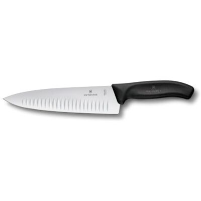 Victorinox , 6.8083.20B, Swiss Classic, tranchiermesser, extra scherpe rand, met cilindersluiting, robuuste kunststof handgreep, zwart, gemaakt in Zwitserland, vaatwasmachinebestendig Victorinox , 6.8083.20B, Swiss Classic, tranchiermesser, extra scherpe rand, met cilindersluiting, robuuste kunststof handgreep, zwart, gemaakt in Zwitserland, vaatwasmachinebestendig