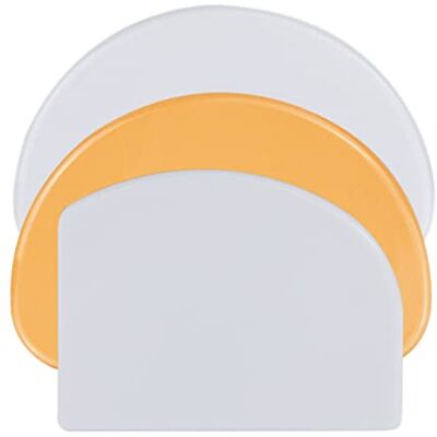 LAMXD 3-delige gebakhoorn, deegschraper van kunststof, deegsnijder, kunststof, spatel voor brood, keuken, gebak, pannenkoeken, voor kaas, chocolade, 15,8 x 10,3 cm (oranje, wit) LAMXD 3-delige gebakhoorn, deegschraper van kunststof, deegsnijder, kunststof, spatel voor brood, keuken, gebak, pannenkoeken, voor kaas, chocolade, 15,8 x 10,3 cm (oranje, wit)