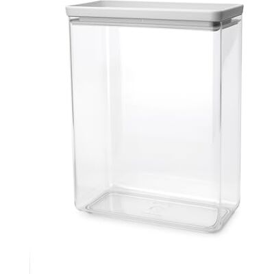 Brabantia TASTY+ stapelbare container, luchtdichte voedselcontainer met siliconen afdichting voor de keuken in XXL-formaat, voor droge en vochtige levensmiddelen, suiker, meel, inhoud 35,4 l Brabantia TASTY+ stapelbare container, luchtdichte voedselcontainer met siliconen afdichting voor de keuken in XXL-formaat, voor droge en vochtige levensmiddelen, suiker, meel, inhoud 35,4 l