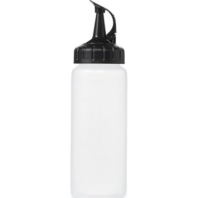 OXO Good Grips knijpfles voor decoratie, sausfles, klein, transparant, zwart OXO Good Grips knijpfles voor decoratie, sausfles, klein, transparant, zwart